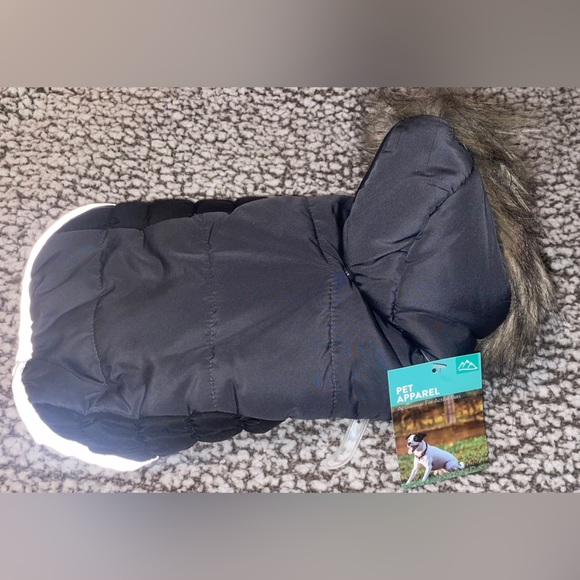 NWT WARM JACKET FOR DOGS W FLUORESCENT ESGES FOR PUPPY SIZE SMALL Winter jacket! - Picture 8 of 8